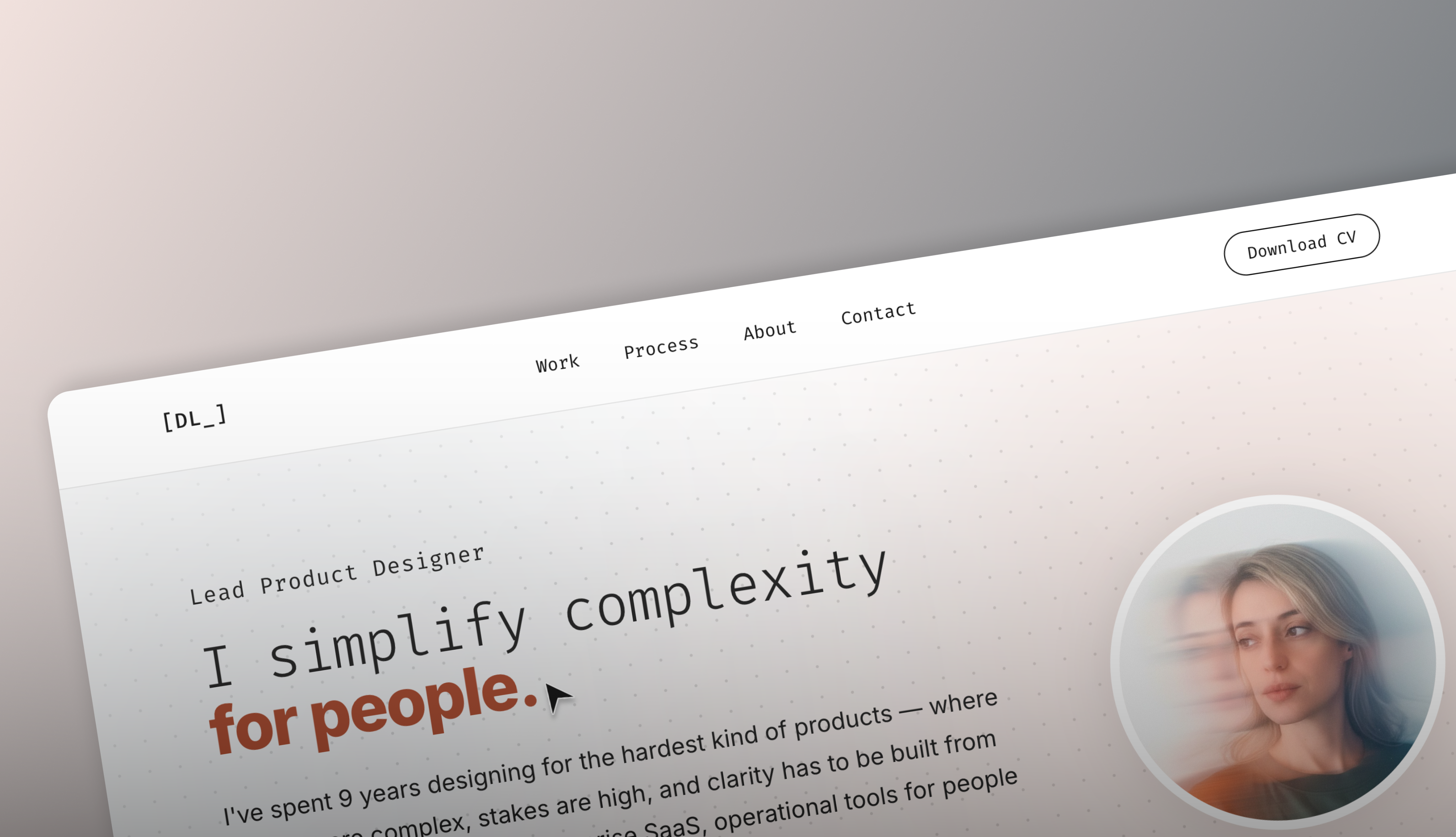 Portfolio build UI
